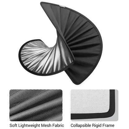 Glass Roof Sunshade for Tesla Model Y Juniper and Model 3 Highland, 2-Piece Ice-Cooling Shade with Clips and Storage Bag, Black or Gray