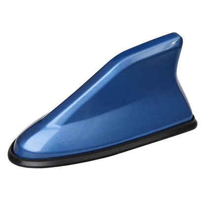 Universal Shark Fin Roof Antenna with Built-In AM/FM Cable, No Drilling Install, Carbon Fiber Look and Solid Colors