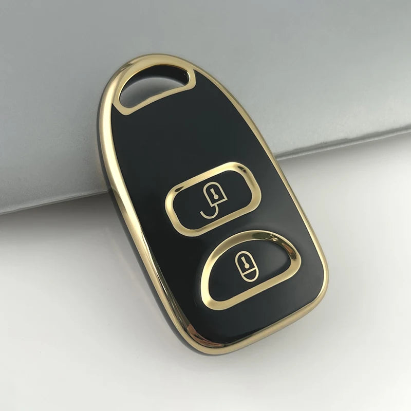 Key Fob Cover for Hyundai 2+1 and 3+1 Button Keys, Soft TPU Case for Tucson, Sonata and Santa Fe, White, Gray or Black