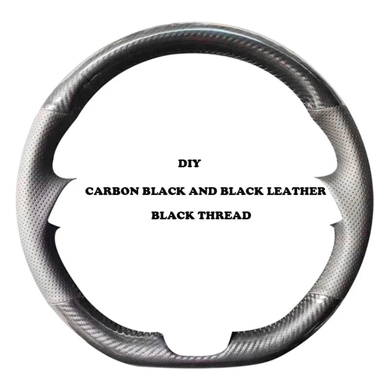 Steering Wheel Cover for Honda Civic (11th Gen), Hand-Stitched Leather, 5 Styles Including Black Perforated Nappa