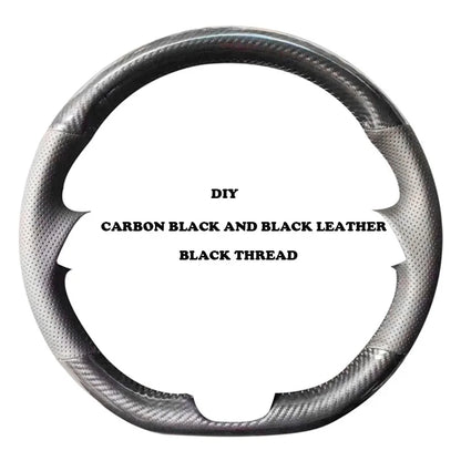 Steering Wheel Cover for Honda Civic (11th Gen), Hand-Stitched Leather, 5 Styles Including Black Perforated Nappa