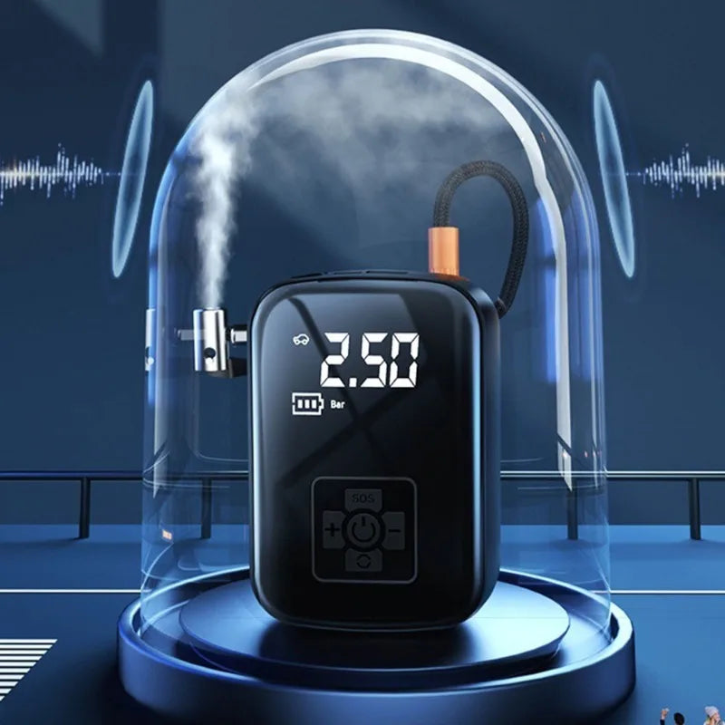 Tire inflator with digital display