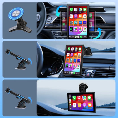Magnetic mount and suction cup mount options