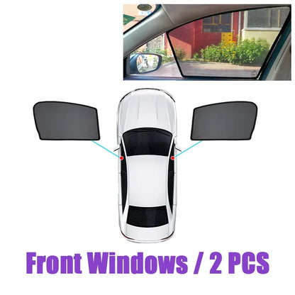 Magnetic Black Mesh Sun Shades for Toyota Camry 2025-2027 (XV80), Windshield, Side and Rear Window Shades, Full or Partial Sets