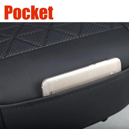 Front storage pocket on the seat cushion