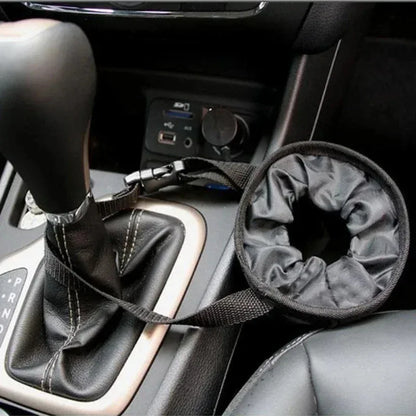 Hanging Car Trash Bag for the Headrest, Leak Resistant Oxford Cloth Litter Bin for the Back Seat, Reusable