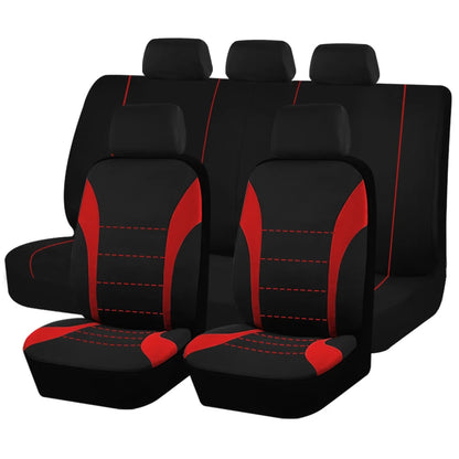 Universal Car Seat Covers, Padded Polyester, Front Pair or Full 5 Seat Set for Cars, SUVs and Trucks, 7 Colors
