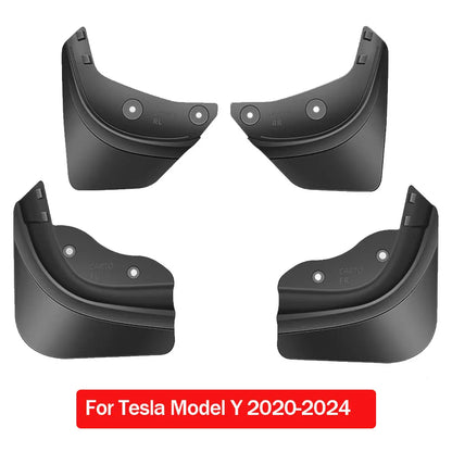TPE Mud Flaps for Tesla Model Y 2020-2024, Juniper 2025-2026 and 6-Seat Model Y L, Plus Model 3 2019-2023 and Highland 2024-2025