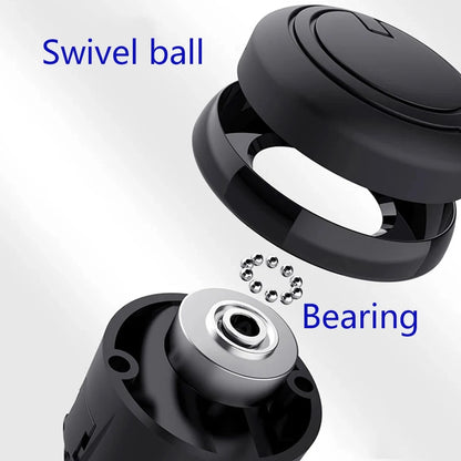 Ball-Shaped Steering Wheel Spinner Knob with Metal Bearings, 360 Degree Rotation, Non-Slip Silicone Grip, for Cars with Power Steering, 2 Styles