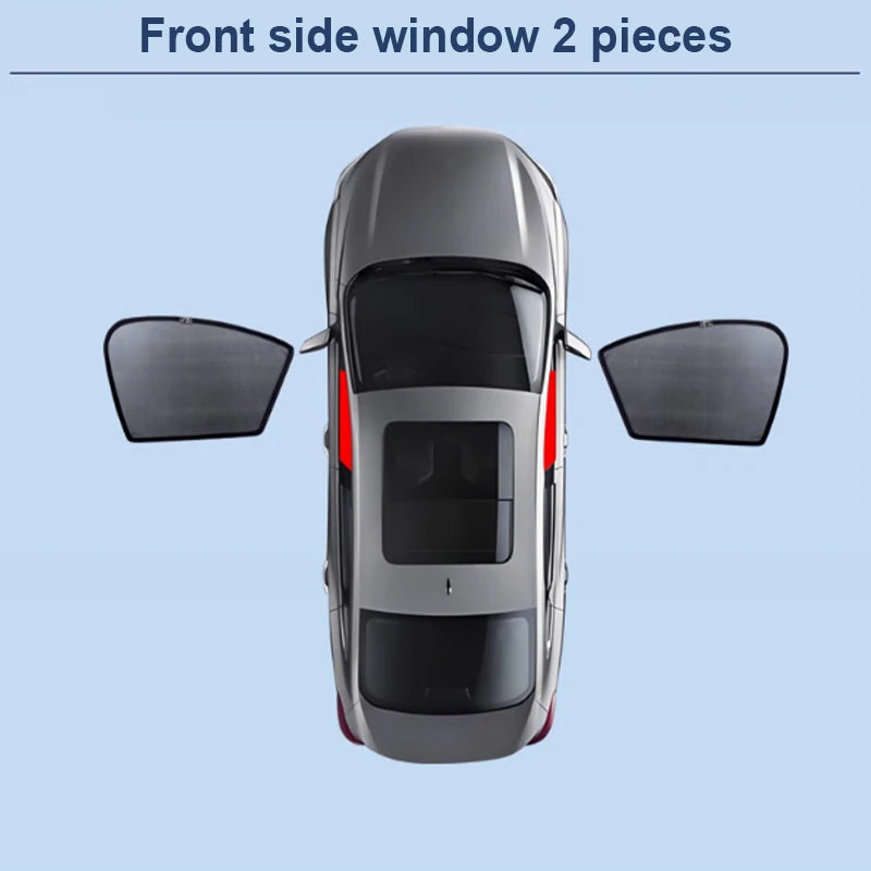 Side Window Sun Shades for Hyundai Tucson 2022-2026 (NX4), Black Magnetic Mesh, Pairs or 3-, 4- and 7-Piece Sets