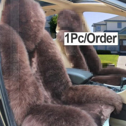 Long-Pile Plush Front Seat Cover for Hyundai Tucson 2022-2026 (NX4), 1 Seat, Soft and Warm for Winter, 12 Colors