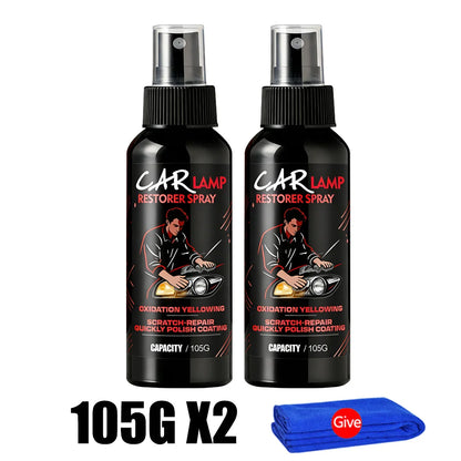 Headlight Restoration Polish, Restores Yellow, Hazy and Oxidized Headlights, Removes Light Scratches, 3.7, 7.4 or 10.9 oz