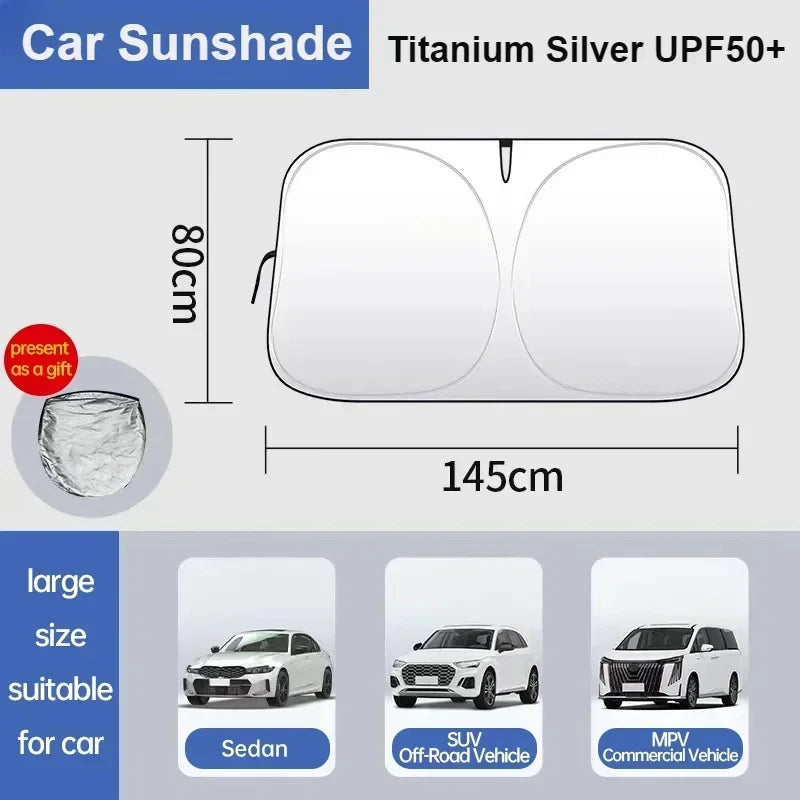 Front Windshield Sunshade for Honda CR-V 2023-2024, Sun and Heat Cover with 6 Style and Size Options