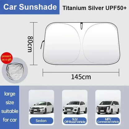 Front Windshield Sunshade for Honda CR-V 2023-2024, Sun and Heat Cover with 6 Style and Size Options