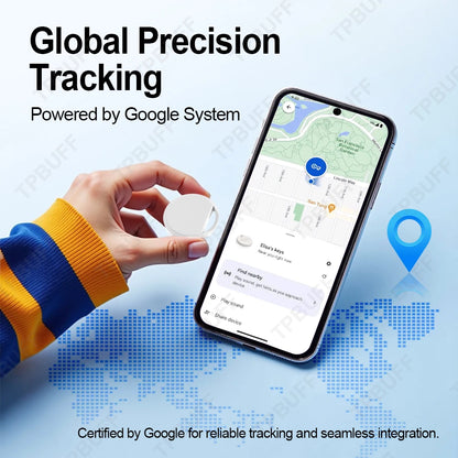 Bluetooth Item Tracker Tag for Android, Works with the Find Hub App, Built-In Speaker, Keychain Tag for Keys, Bags and Luggage, 5 Colors