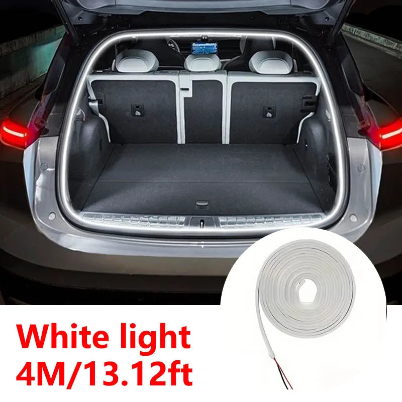 Automatic LED Trunk Light Strip, Tailgate and Frunk Light that Turns On When Opened, Flexible and Waterproof, 2, 4 or 6 m, 5 Colors