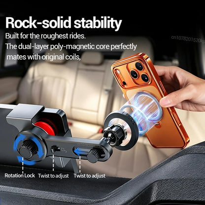 Dashboard Phone Mount for Tesla Model 3 Highland 2024-2025 and Model Y Juniper 2025, Base with Magnetic Holder, Black or Clear Black