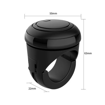 Ball-Shaped Steering Wheel Spinner Knob with Metal Bearings, 360 Degree Rotation, Non-Slip Silicone Grip, for Cars with Power Steering, 2 Styles