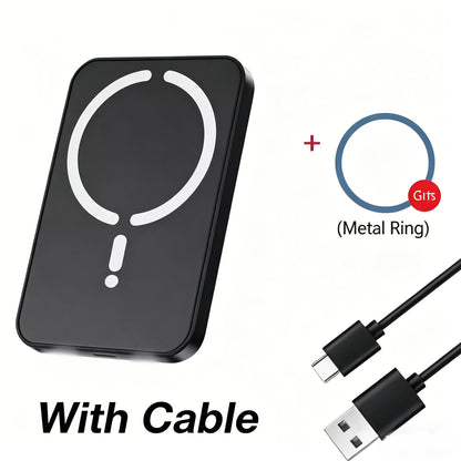 Magnetic Wireless Car Charger Vent Mount, 15W Fast Charging with 360 Degree Ball Joint, for iPhone 12 and Newer, Black or White