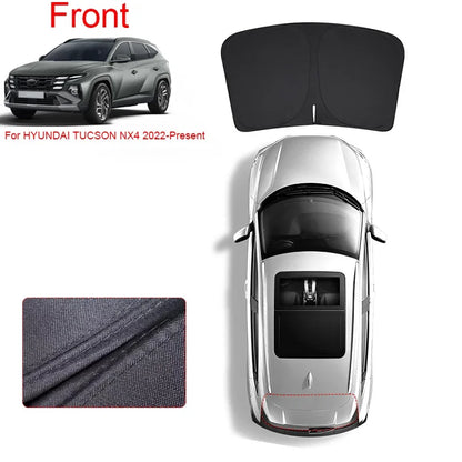 Double-Layer Window Sunshades for Hyundai Tucson 2022-2026 (NX4), Black Privacy Veil, Doors, Windshields or Whole Set
