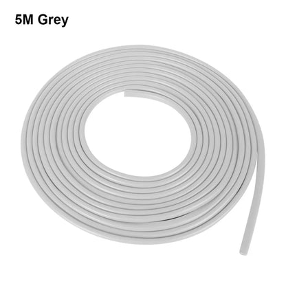 Car Door Edge Guard Strip, 16.4 ft (5 m) Cut-to-Fit Silicone Trim Roll for Door Edge Scratch Protection, 6 Colors