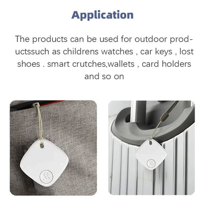 Bluetooth Item Tracker Tag, Works with the Find My App on iPhone, Replaceable Battery, Built-In Speaker, for Keys, Bags and Luggage