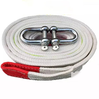 10 Ton Reflective Tow Strap with U Shackles, High Strength Polyester, 4, 5 or 7 m Long, for Cars, SUVs and Trucks