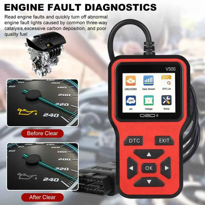 Engine fault diagnostics with the OBD2 scanner