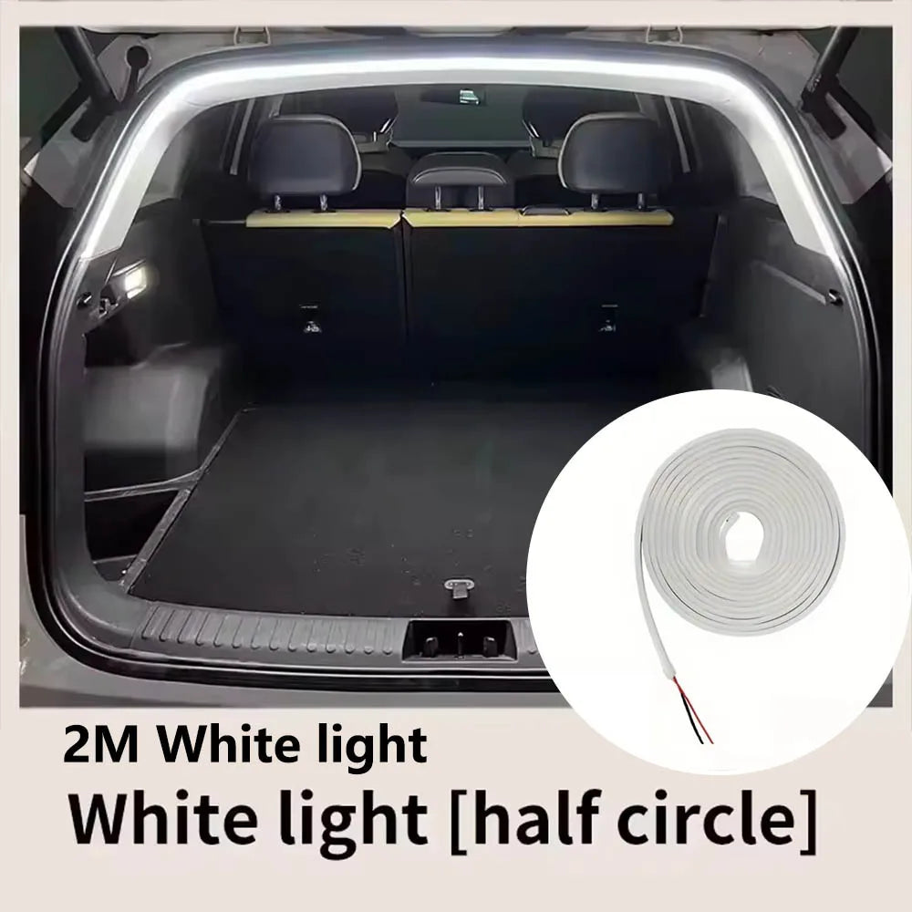 Automatic LED Trunk Light Strip, Tailgate and Frunk Light that Turns On When Opened, Flexible and Waterproof, 2, 4 or 6 m, 5 Colors