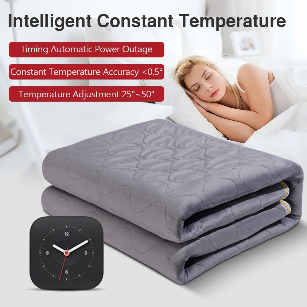 12V Heated Car Blanket, Soft Flannel Electric Travel Blanket for Car Trips and Camping, Adjustable Heat, 3 Sizes, 2 Styles