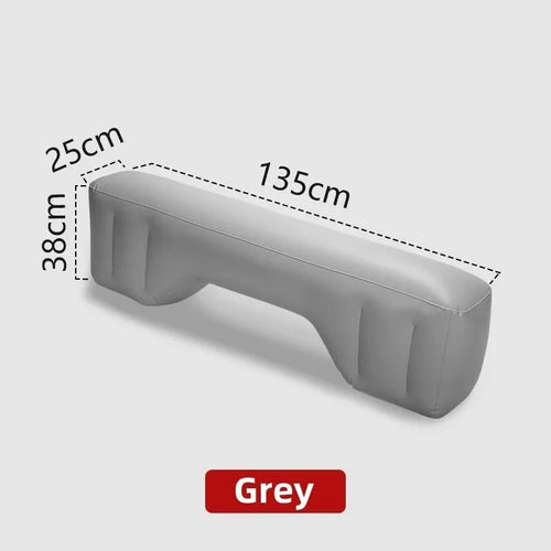 Gray inflatable gap filler, 135 x 38 x 25 cm