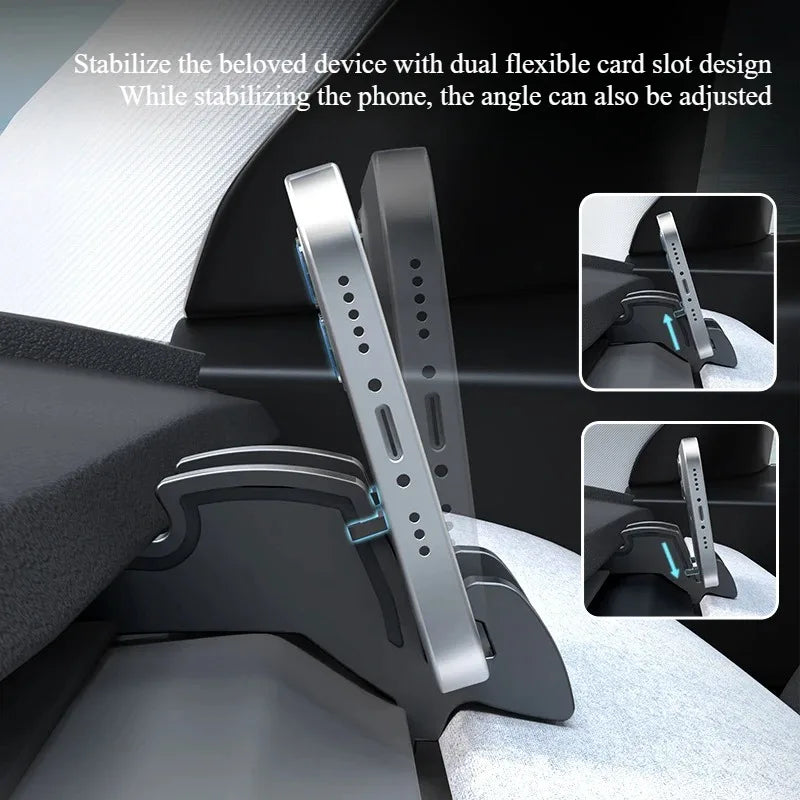 Liquid Silicone Vent Phone Mount for Tesla Model 3 and Model Y, Also a Hook and Sunglass Clip, Highland and Juniper Version Available