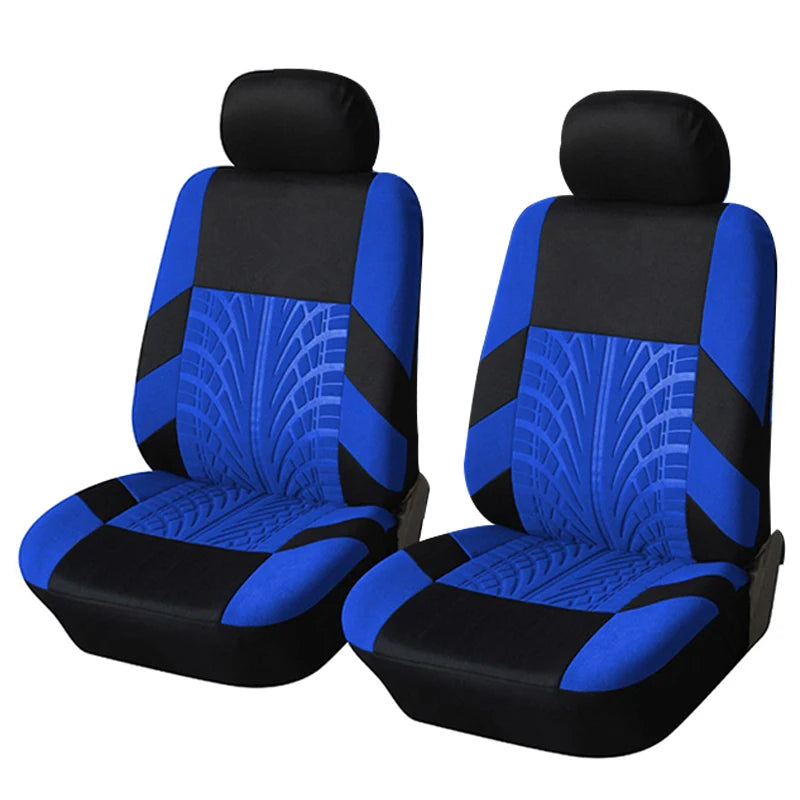 Blue front seat cover set, 4 pieces