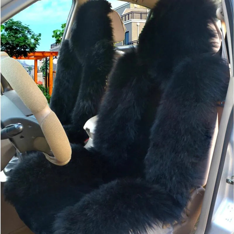 Long-Pile Plush Front Seat Cover for Hyundai Tucson 2022-2026 (NX4), 1 Seat, Soft and Warm for Winter, 12 Colors