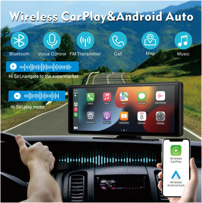 Wireless CarPlay and Android Auto on the dashboard