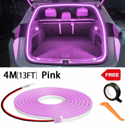 Automatic LED Trunk Light Strip, Tailgate and Frunk Light that Turns On When Opened, Flexible and Waterproof, 2, 4 or 6 m, 5 Colors