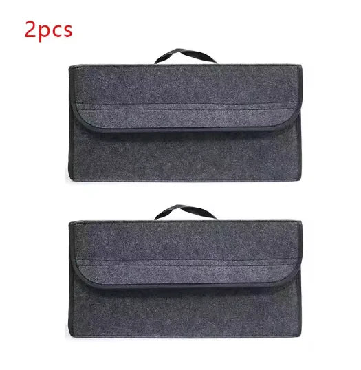 Car Trunk Organizer — Anti-Slip Felt Storage Compartments