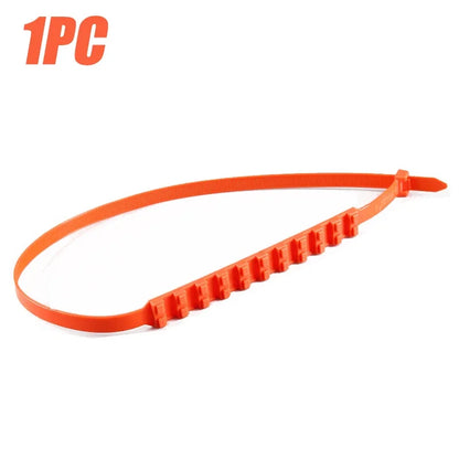 Single nylon snow chain tie