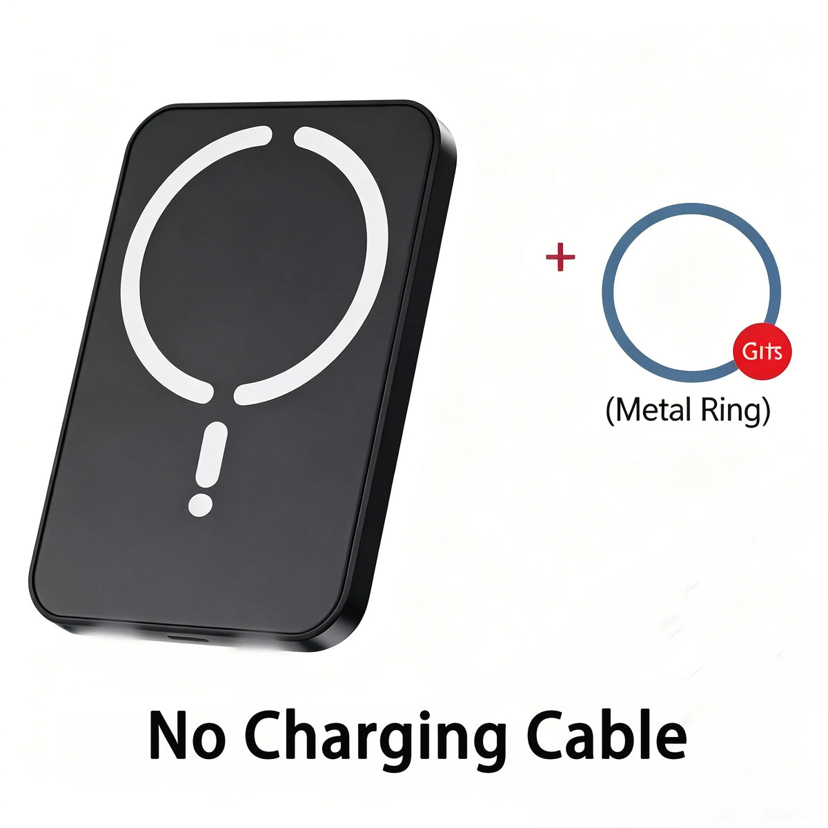 Magnetic Wireless Car Charger Vent Mount, 15W Fast Charging with 360 Degree Ball Joint, for iPhone 12 and Newer, Black or White