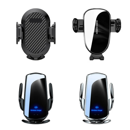 Screen Phone Mount for Toyota RAV4 2019-2023 (XA50) with 8-Inch Screen, Glass-Panel or Carbon-Look Holder, 15W Wireless Charger Option