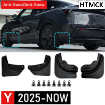 Model Y 2025 mud flaps with brand logo