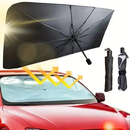 Foldable windshield sun shade umbrella — photo 4
