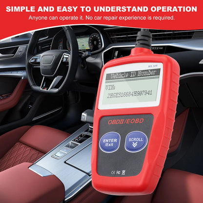 OBD2 code reader in a car, simple to understand and use