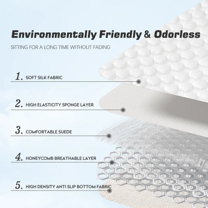 Ice Silk Seat Cushions for Tesla Model Y 2020-2024 and Model Y Juniper 2025, Breathable Pads for Front or Rear Seats
