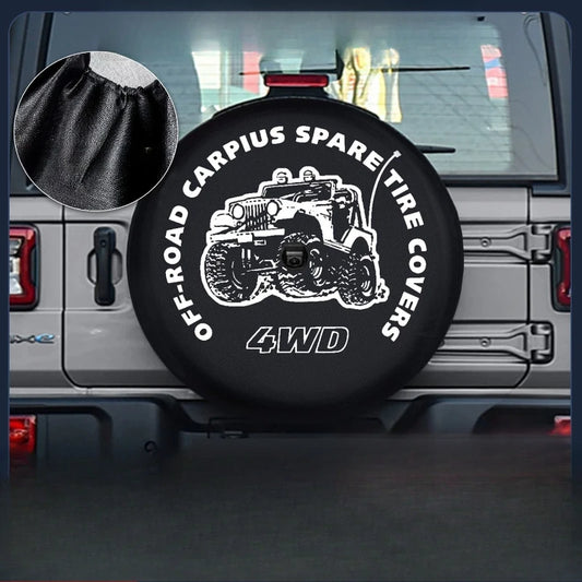Spare Tire Cover for Jeep Wrangler, Sized for 245/75R17, 255/75R17, 265/70R17, 285/70R17, 315/70R17 or 255/70R18 Tires