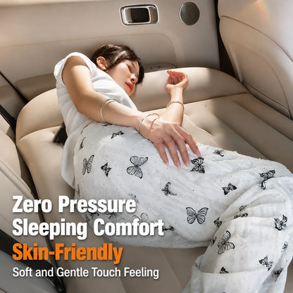 Soft surface for sleeping in the back seat