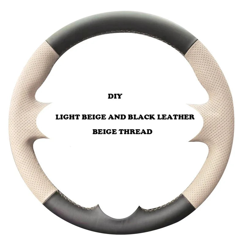Steering Wheel Cover for Honda Civic (11th Gen), Hand-Stitched Leather, 5 Styles Including Black Perforated Nappa