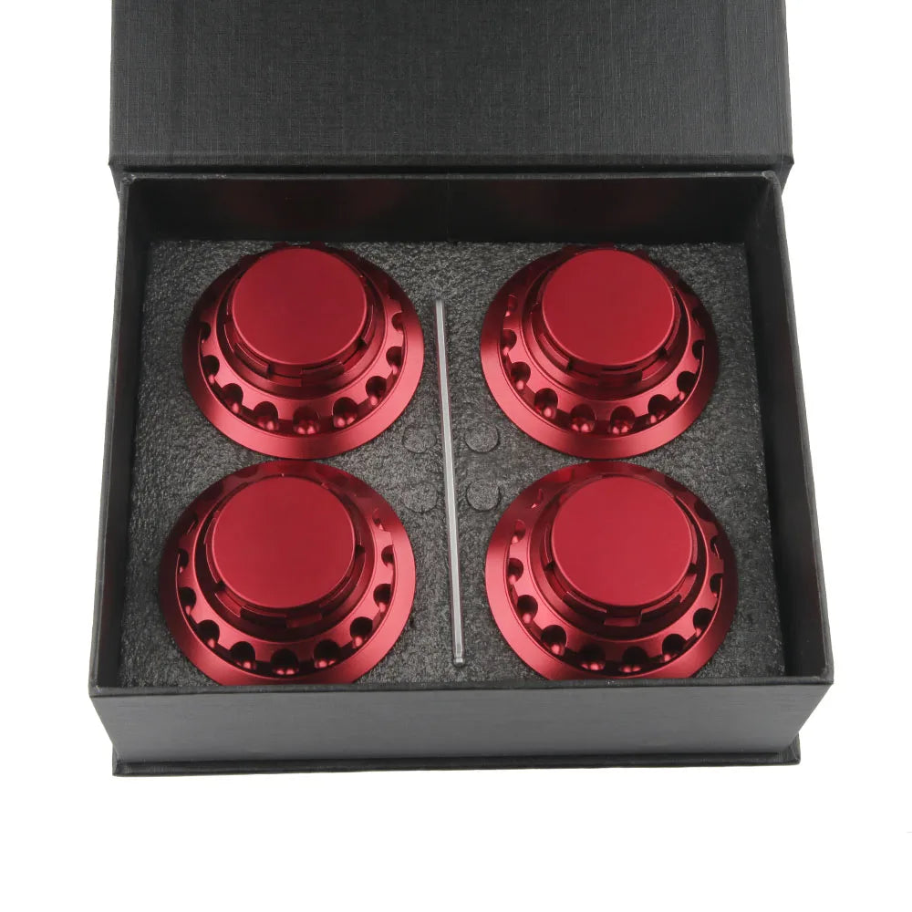 Wheel Center Caps for Toyota Camry, Corolla, Avalon, Sienna and More, 62mm Aluminum, Set of 4, 5 Colors