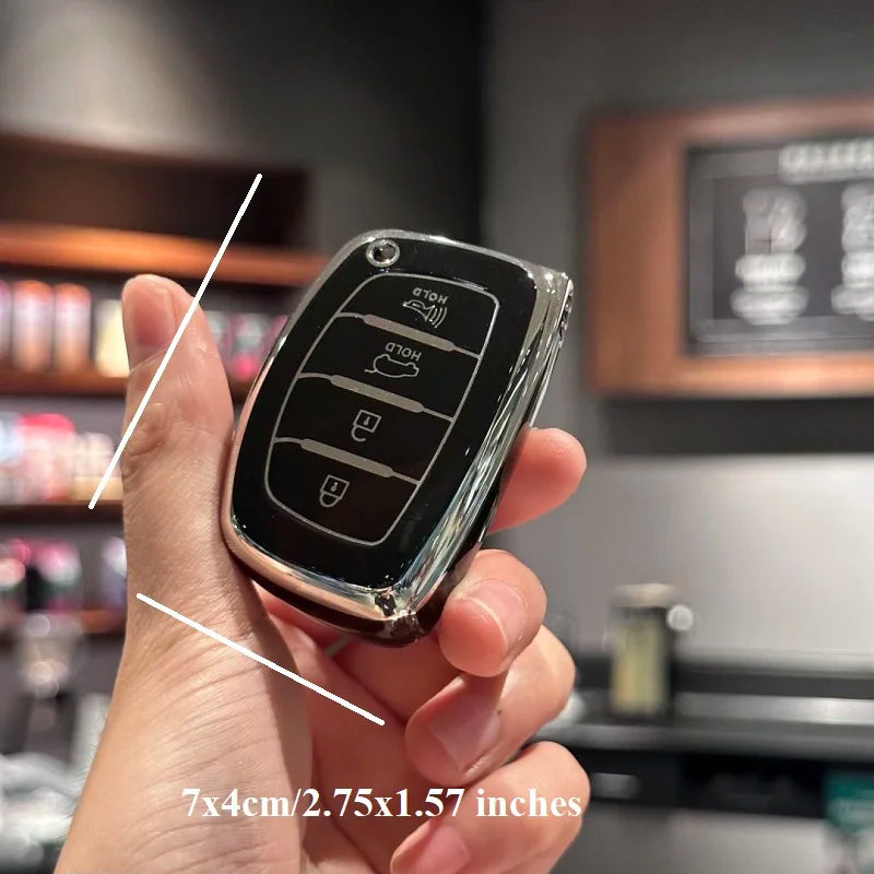 Hyundai 4-button smart key cover — photo 4
