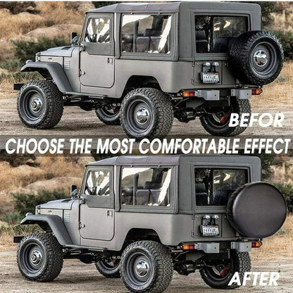 Spare Tire Cover for Jeep Wrangler, Sized for 245/75R17, 255/75R17, 265/70R17, 285/70R17, 315/70R17 or 255/70R18 Tires